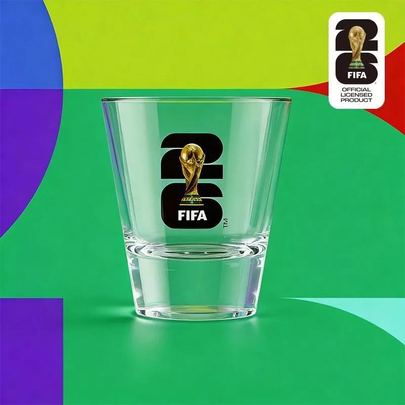 FIFA 2026 World Cup Emblem Shot Glass Set of 2
