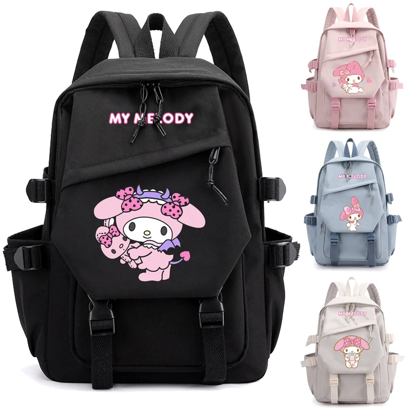 

MINISO Anime Sanrio My Melody Backpack Children Girl Schoolbag Kawaii Student School Bag Laptops Back To School Rucksack Gift