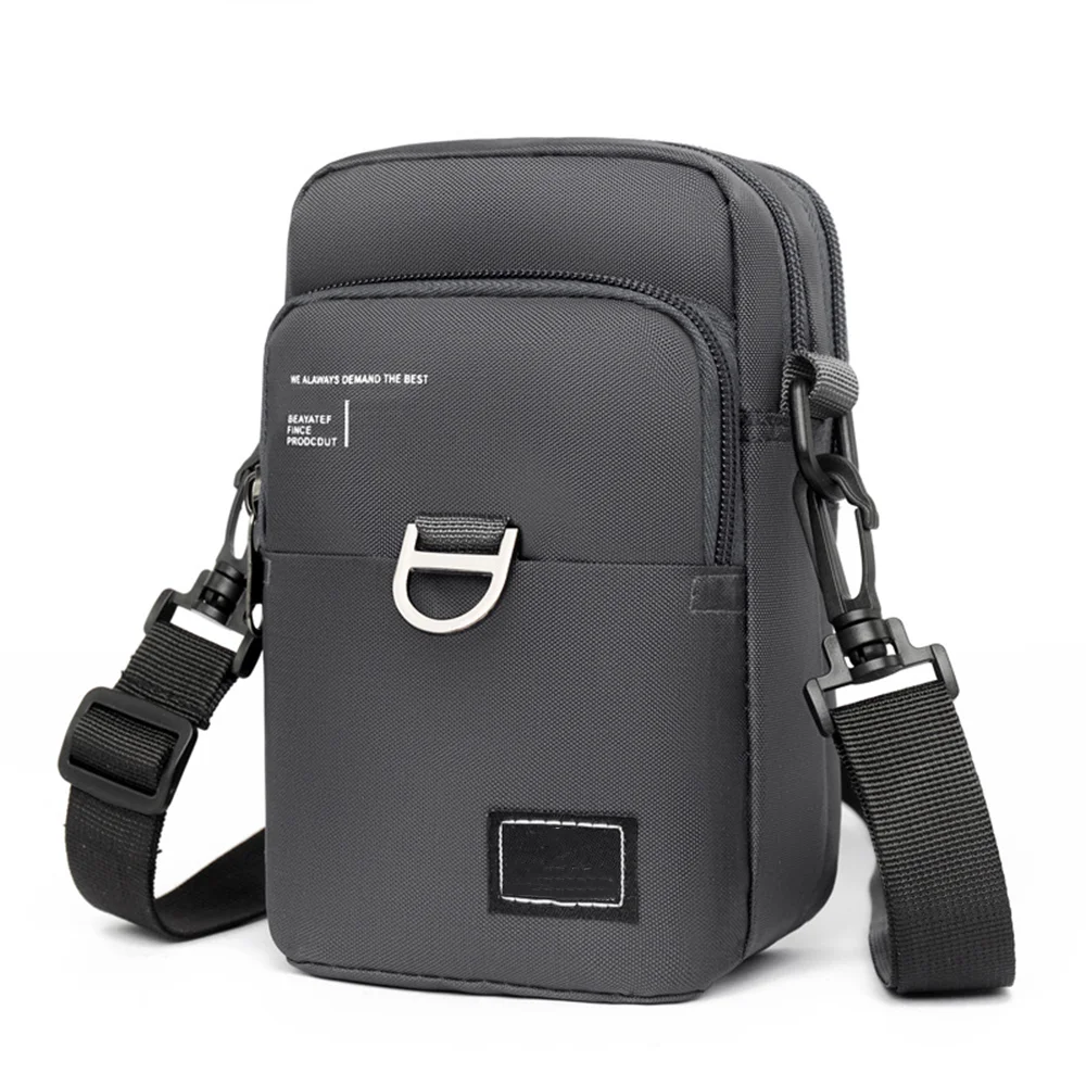 Mobile Phone Bag Coin Purse Key Bag Multifunctional Outdoor Men's Mini Multi Compartment Close Fitting Single Shoulder Backpack