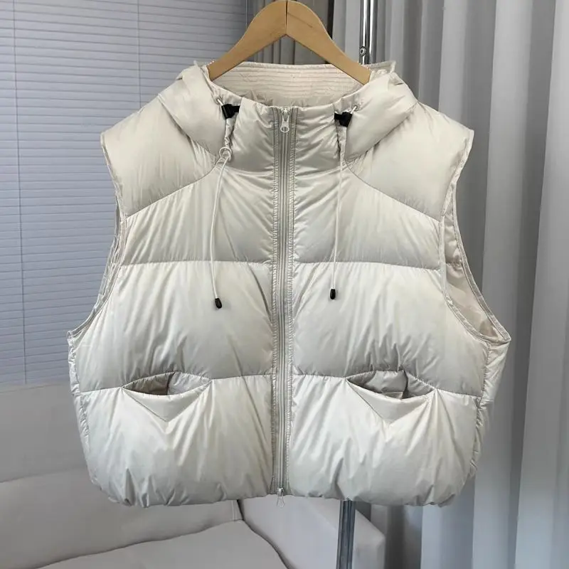 

Warm Thicked Down Short Hoody Mujer Chaqueta 2025 New Autumn Korea Loose Tops Small Fellow Ball Gown Simple Ropa Mujer