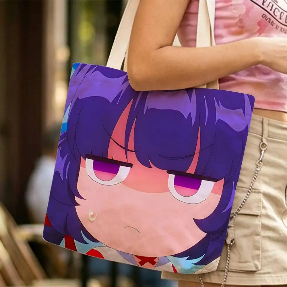 K-Kaiju Girl C-Caramelise Kuroe Waterproof Lined Canvas bags suitable for going to class, shopping, gifts, and commuting