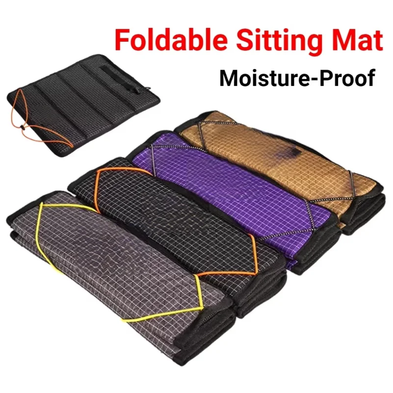 Camping Seat Cushion Waterproof Beach Foldable Seat Cushion Anti-Slip Moisture-Proof Sitting Pad for Travel Hiking