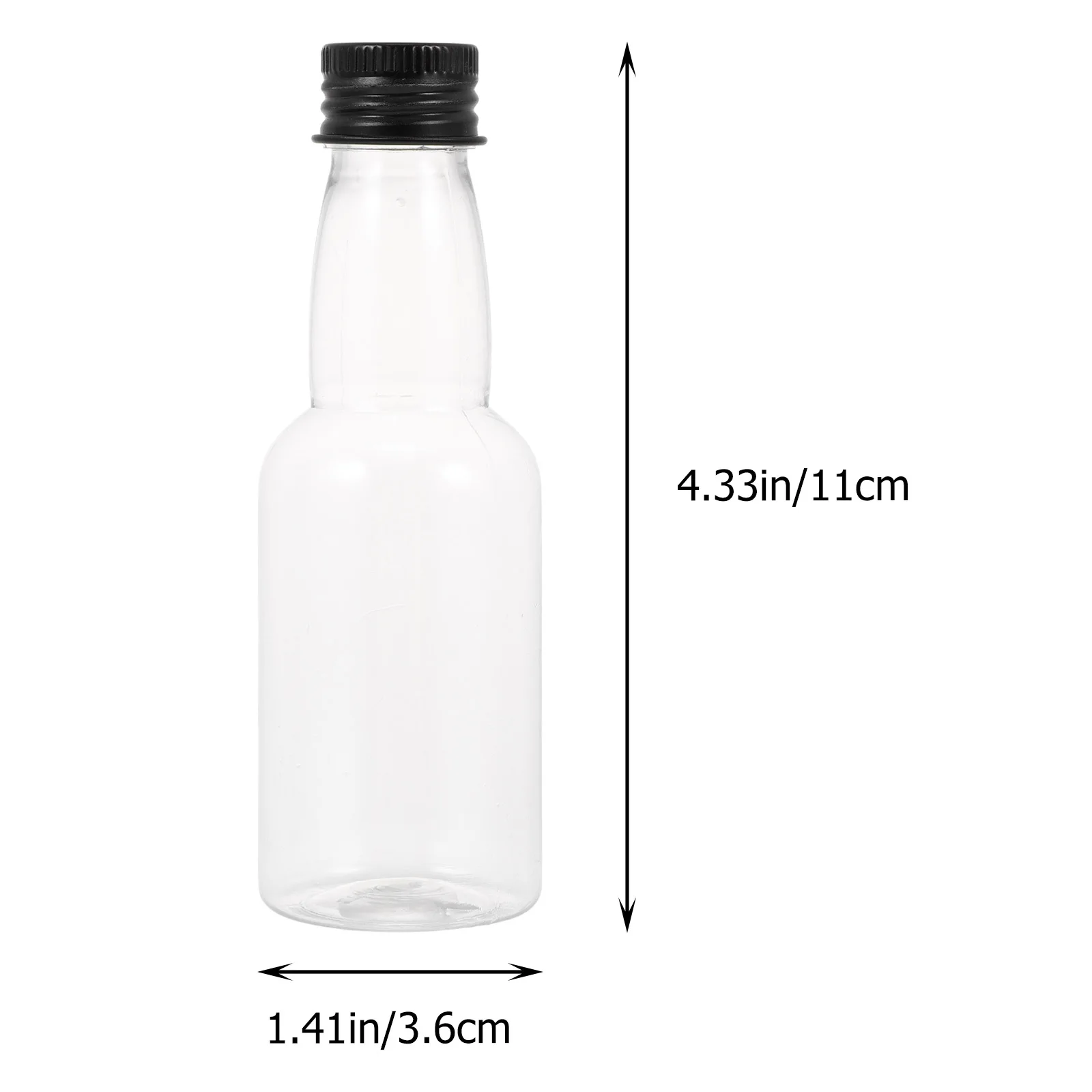 25 stuks kruidenflessen multifunctionele plastic opslagflessen voor drank melk thee koffie sap wijn afdichting draagbare drank