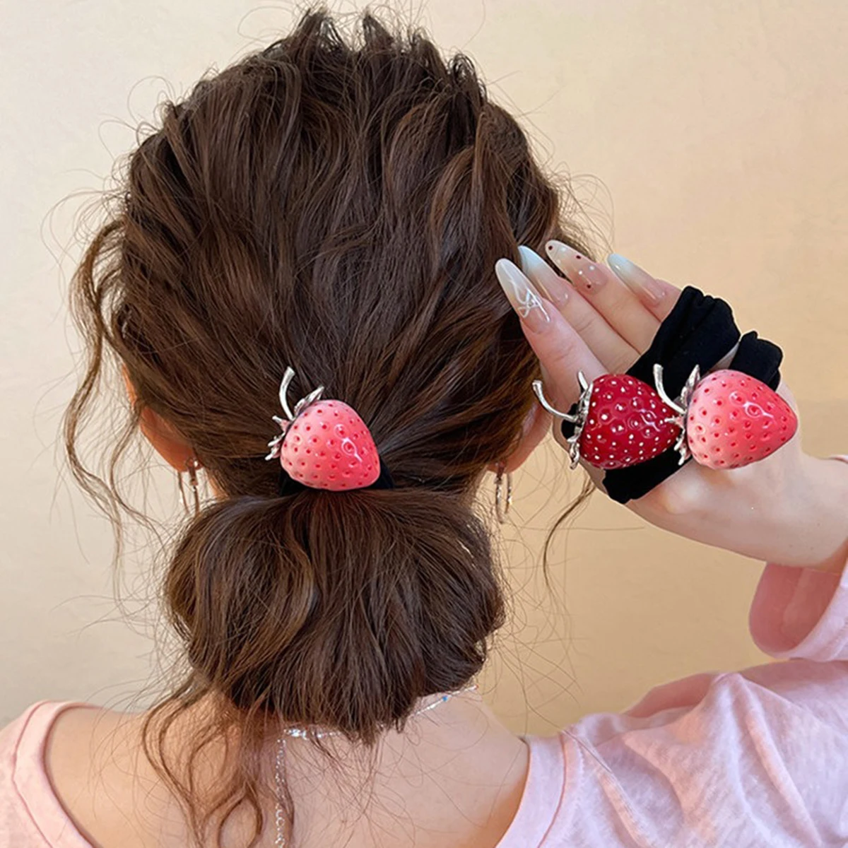 4 Piezas de Diademas Ultra Anchas de Alta Elasticidad, Nuevas Bandas Elásticas de Alta Gama para el Cabello, Diadema para Cola de Caballo Alta, Accesorio para el Cabello