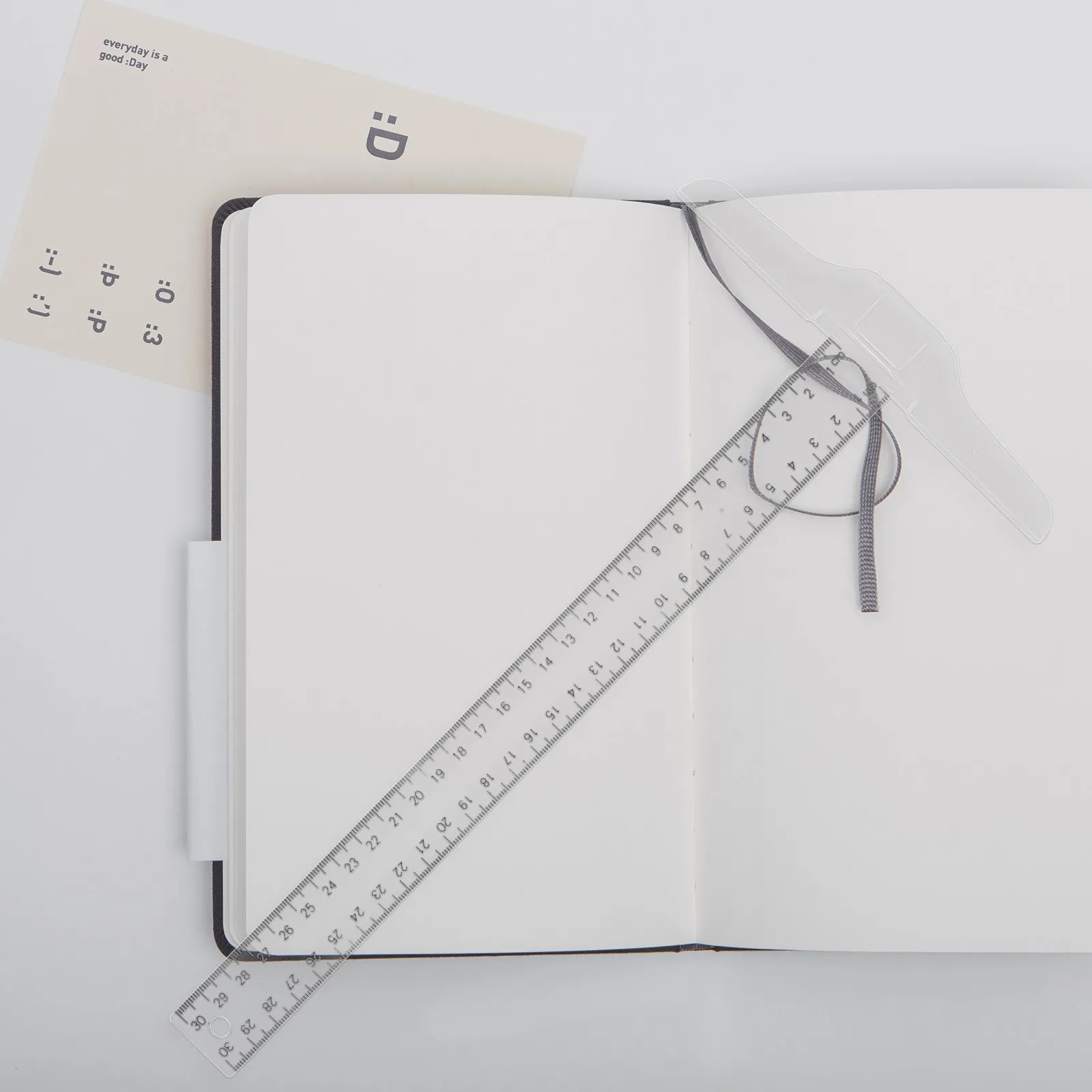 2Pcs Professional T Type Ruler Transparent Plastic Drafting Tool with Accurate Centimeter Scale Ideal for Art
