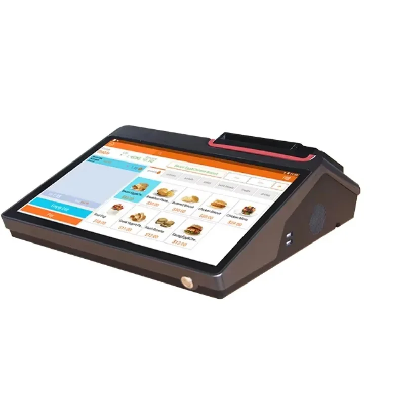 Top Sale HDD-A12Pro All-in-One Cheap POS Terminal with 10 Points Touch Screen and Built-in Thermal Printer  QR Code Scanner