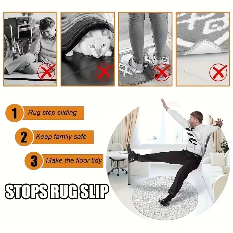 4/8/20/30pcs L-Type Anti Slip Carpet Stickers and Adhesives Prevent Movement and Sliding Ensure The Mat Is Flat and Fixed Home