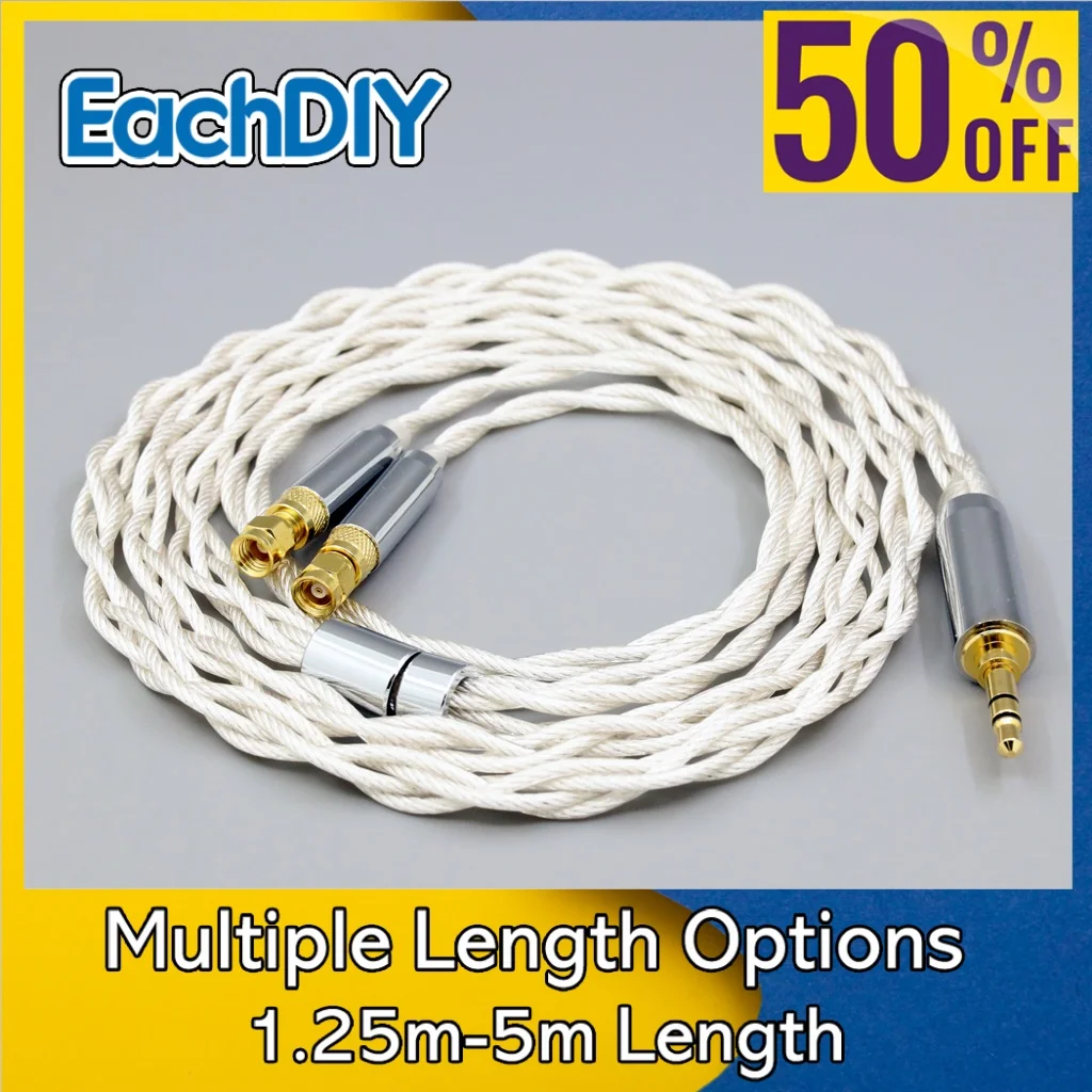 

Type2 Silver Plated Graphene 7N OCC Earphone Cable For HiFiMan HE400 HE500 HE6 HE5 HE300 HE4 Headphone 8144