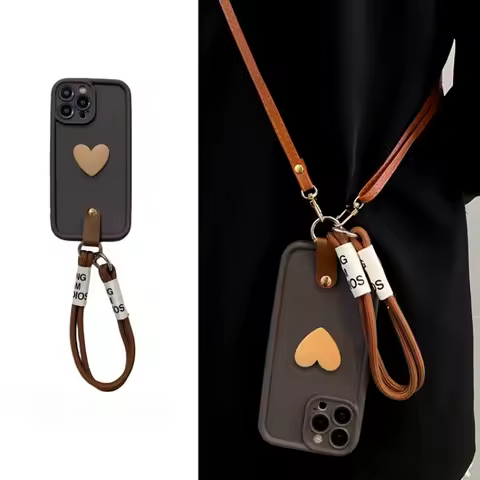 Crossbody Lanyard Wrist Strap Stand Phone Holder Case for Samsung Galaxy S25 Edge S24 S23 S22 S21 S20 Ultra Plus FE Cover