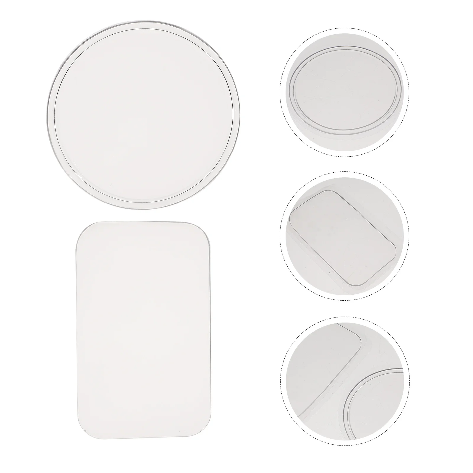 

4pcs Eyelash Extension Tray Silicone Lash Grafting Pad False Lashes Holder For Volume Fan Making Acrylic Pallet Tool