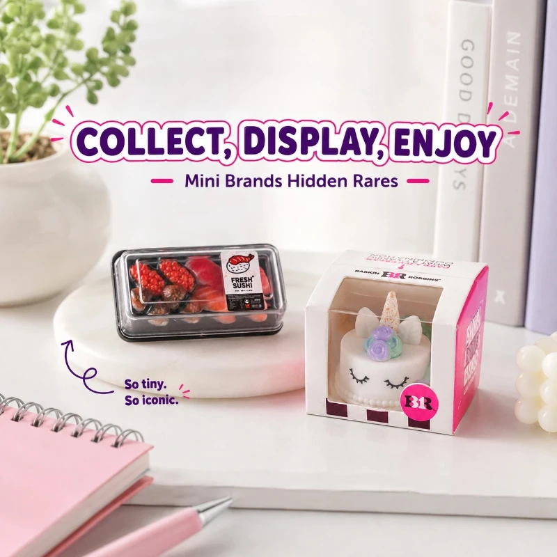 Fill The Fridge Hidden Mini Sushi Cake Miniature Toy Mini Kitchen Toy for Miniature Room - view 6