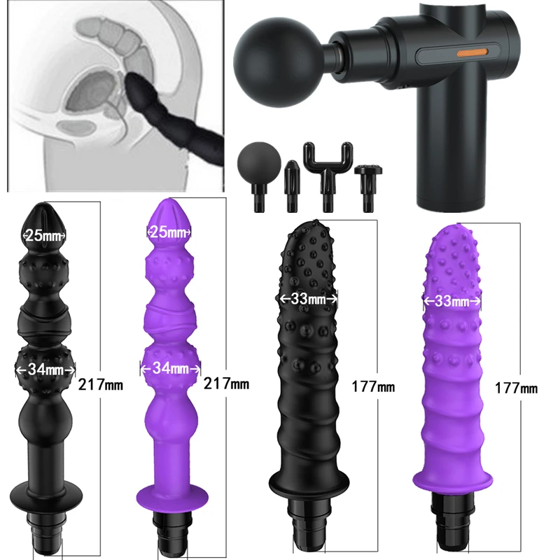 

Vibrator sex for toys Man Massage Gun Head vibration message gun accesories sex silicone heads for Fascia Massage gun percussion