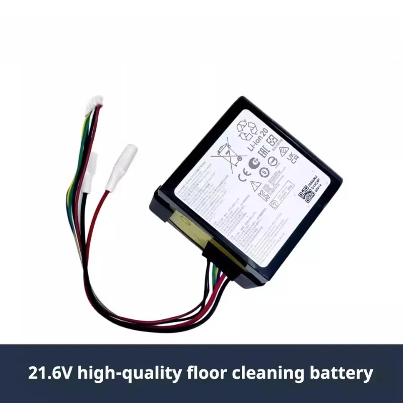 21.6V 3600-6000mAh Compatible for Roborock A10/A10plus Floor Scrubber Large Capacity  Long Endurance Rechargeable Battery