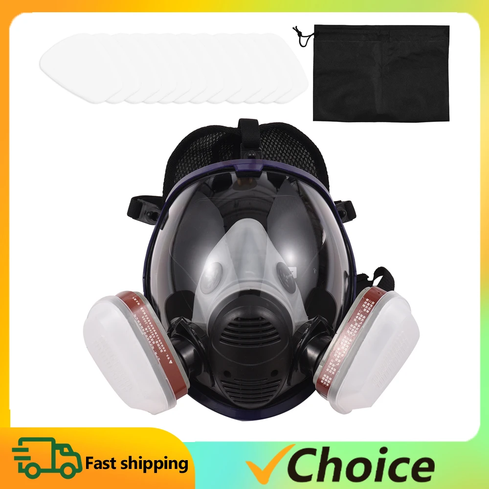 Gases Mask Chemical Sprays Paint Anti-formaldehyde Activated Carbon Mask Silicone Full Face Filters Breathable Safety Full Face