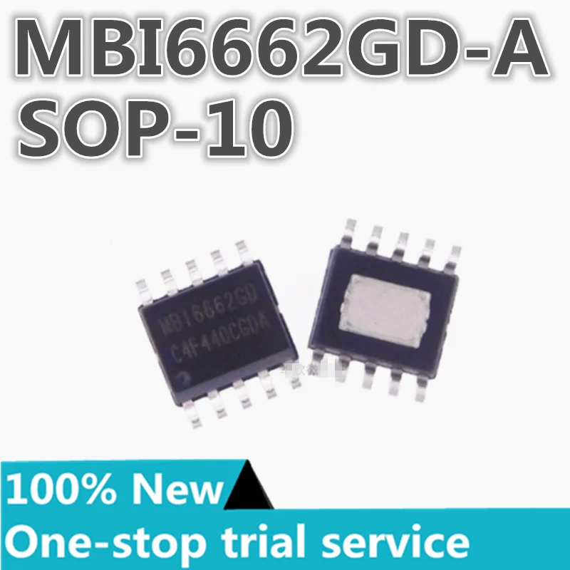 5-100pcs %New MBI6662GD-A SOP-10 2A/60V MBI6661G MBI6661GSD TO-252-5 common anode step-down LED constant current driver chip