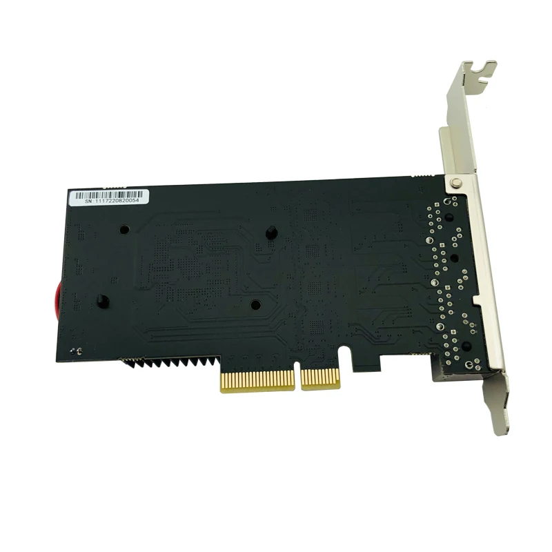 Nuevo adaptador de tarjeta de red de 2,5 Gbps Ethernet de 2,5 Gb 4 puertos RJ45 PCIE PCI Express X4 tarjeta LAN de 2500Mbps Chip RTL8125B con ventilador de refrigeración