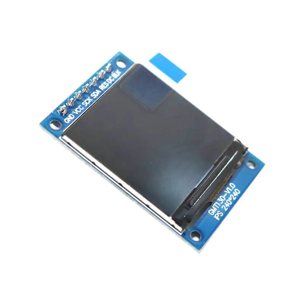 Módulo de tela LCD IPS de alta definição com display TFT colorido de 1,3 polegadas Chip 240x240 ST7789