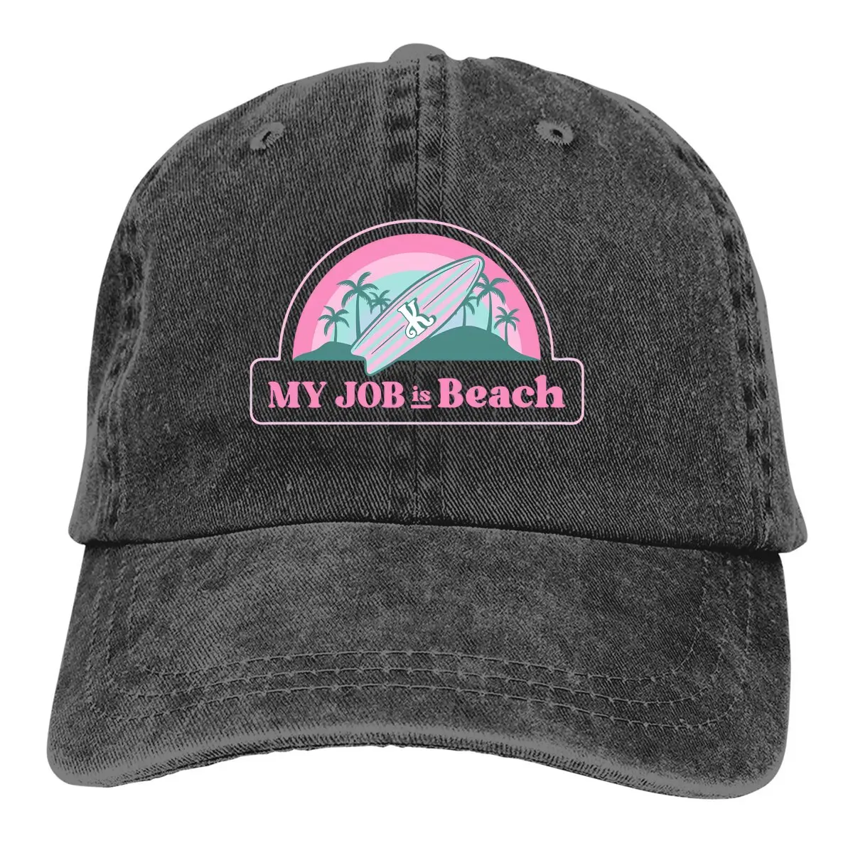 My Job Is Beach Baseball Caps Peaked Cap Surfing Extreme Sports Sun Shade Hats for Men Women