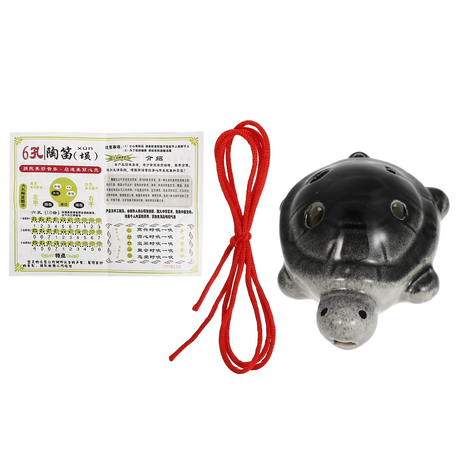 

Cartoon Turtle Ocarina Student Kids Musical Instruments Flute White Porcelain Animal Shaped Ocerinas