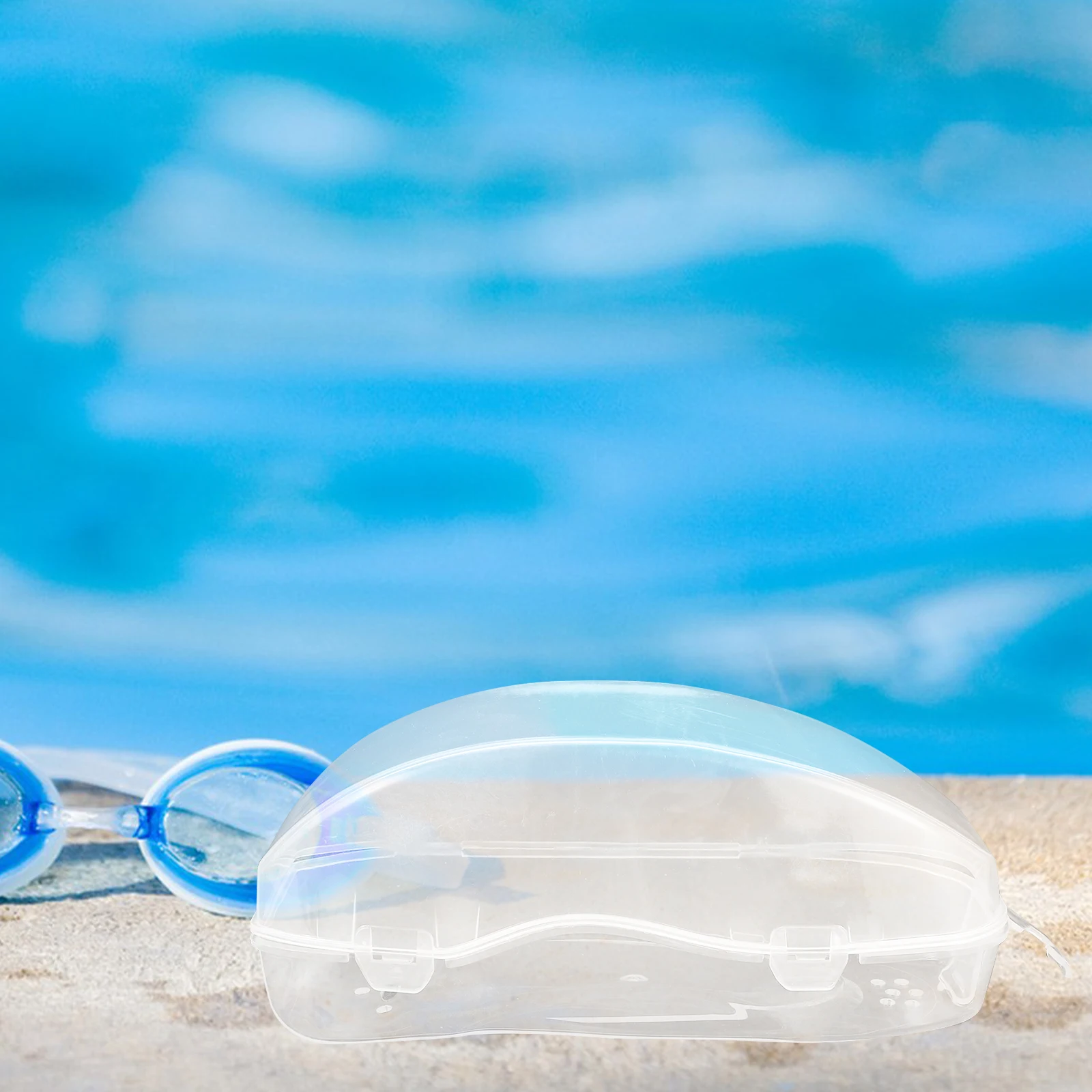 

3pcs Swim Goggle Case Portable Compact Protective Storage Box For Swimming Glasses Travel Durable Anti Impact Fit Large Small