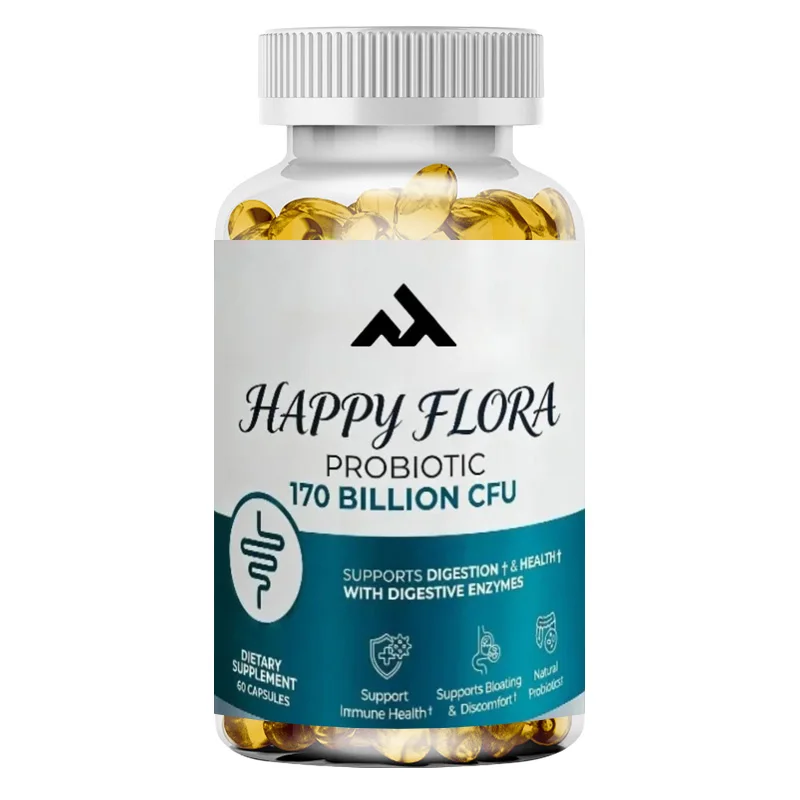 170 Billion CFU of Probiotics Containing 60 Capsules To Promote Digestion and Intestinal Health Support Capsule