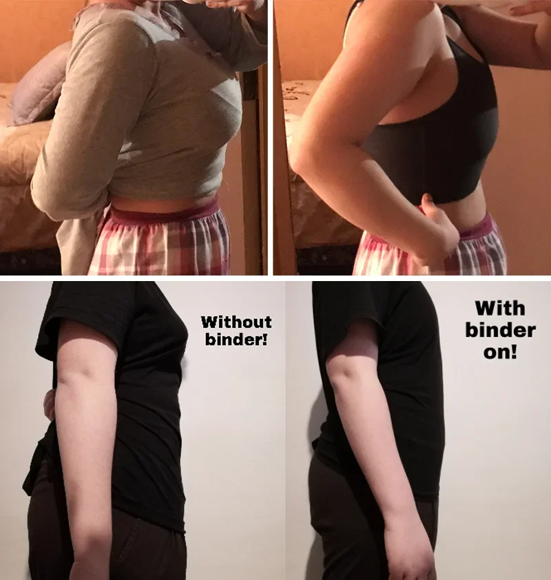 XS 5XL Chest Binder Bar Binder Tomboy Trans Lesbiana Carpeta De Pecho For Girl Transgedner Transgenero Lesbian Binder Transexual