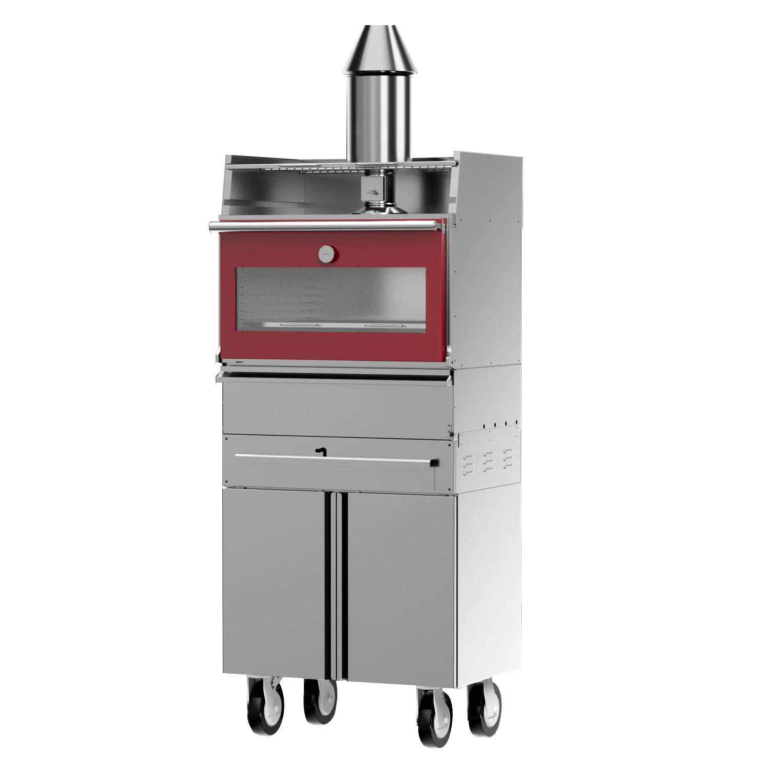 Commercial, fruit charcoal steak, oven, oven, 2-in-1