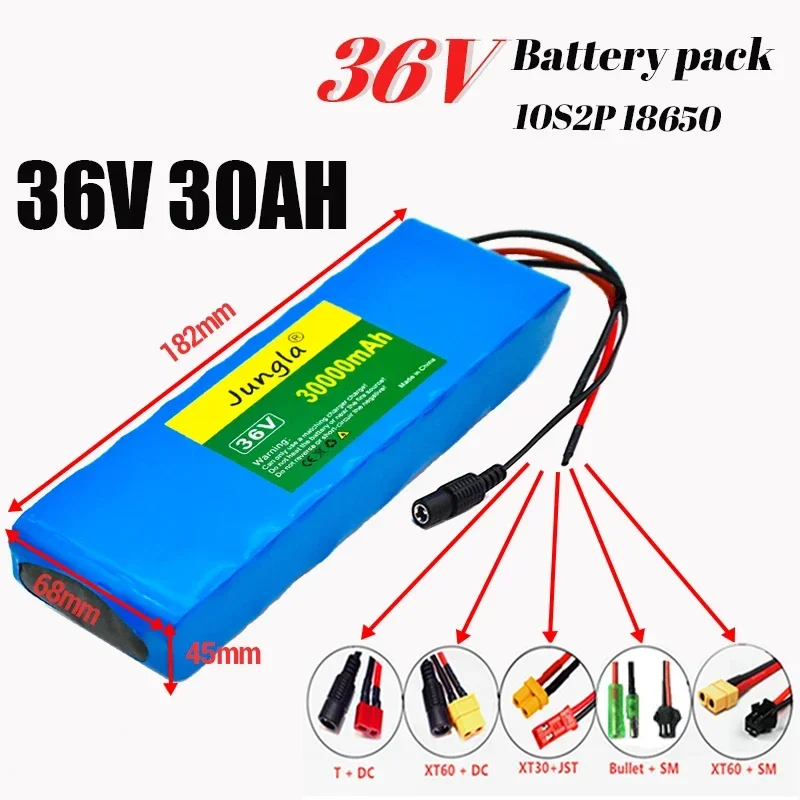 

10S2P 36V 30Ah Battery ebike battery pack 18650 Li-Ion Battery 500W High Power and Capacity 42V Motorcycle Scooter with charger