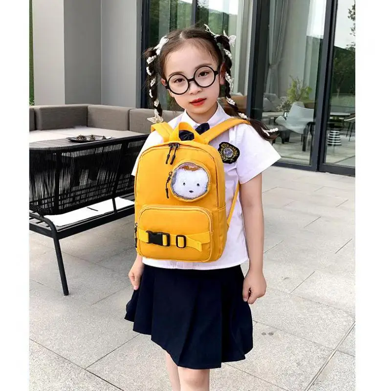 Children's School Bags Cute Bear Cartoon Backpack Boys And Girls Ultra Light Weight-reducing Bag Rugzak Kids Bag Plecak Book Bag