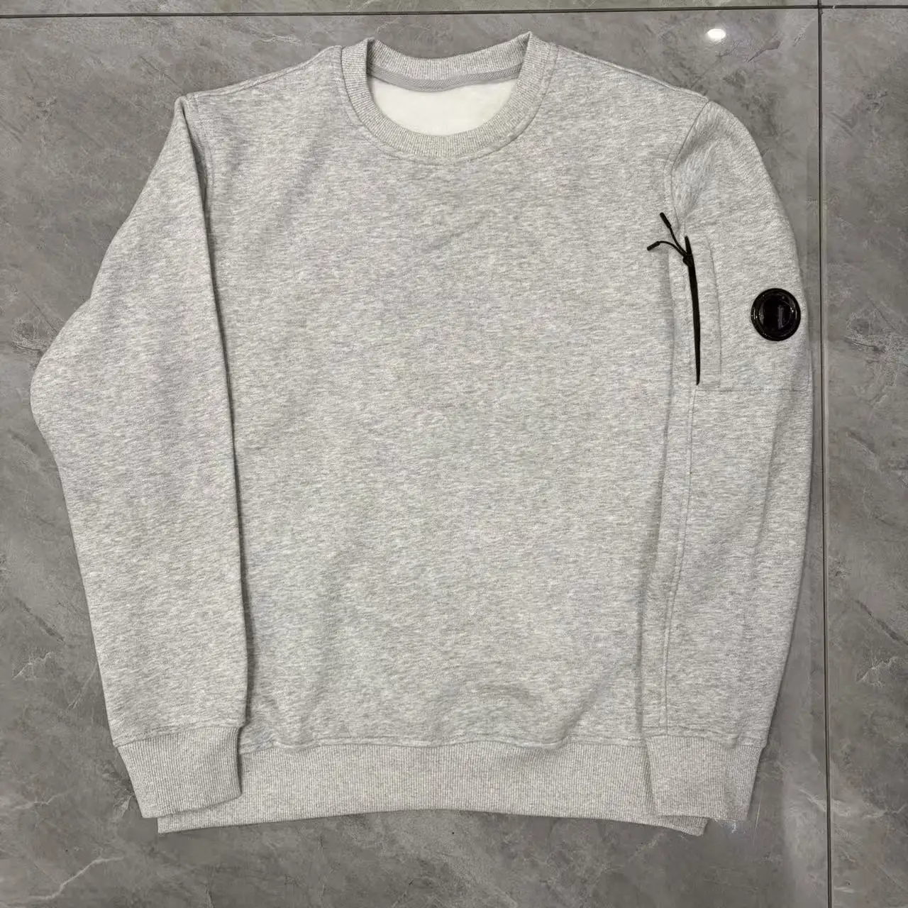 Hoodie met ronde hals voor heren, veelzijdig en afslankend, minimal slim fit top met pluche en dikke casual hoodie, streetwear merk