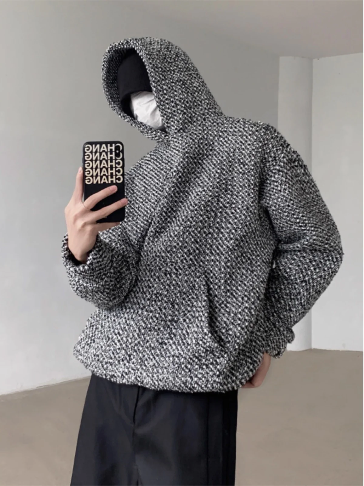 Men's Hooded Sweater High-Grade Ruan Handsome Hoodie American High Street Coat Spring and Autumn