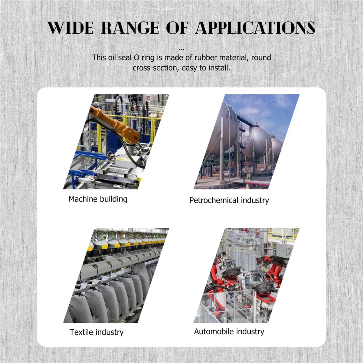 Junta de aceite de goma negra, anillos en forma de O, arandelas de sellado, 8x4x2mm, 10 piezas