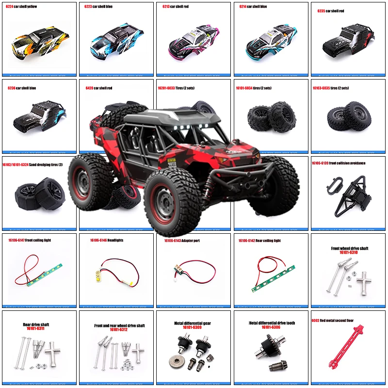 RC Autozubehör 6028 6029 6030 6031 Hochgeschwindigkeits-Spielzeugauto-Upgrade-Teil RC-Teile, für Scy 16101 16102 16103 16201 16106