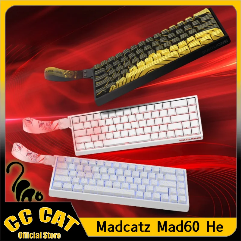 Madcatz Mad60/68 He Mad 60he Magnetic Switch 8k Mechanical Keyboard Madlions Mad 68he Wired Gaming Keyboards Gaming Customized