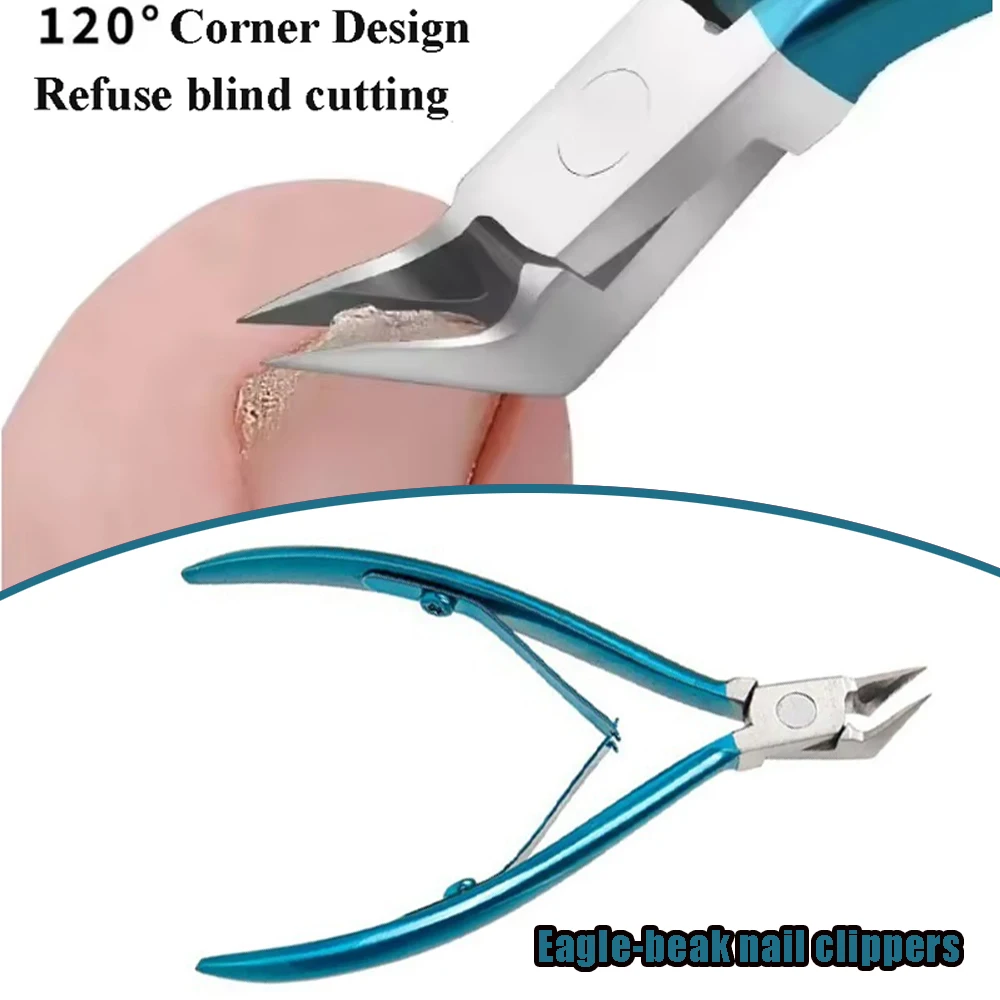 

Профессиональные кусачки для вросших ногтей на ногах, инструмент для подологов, для толстых ногтей, из нержавеющей стали, с супер острыми лезвиями, триммер