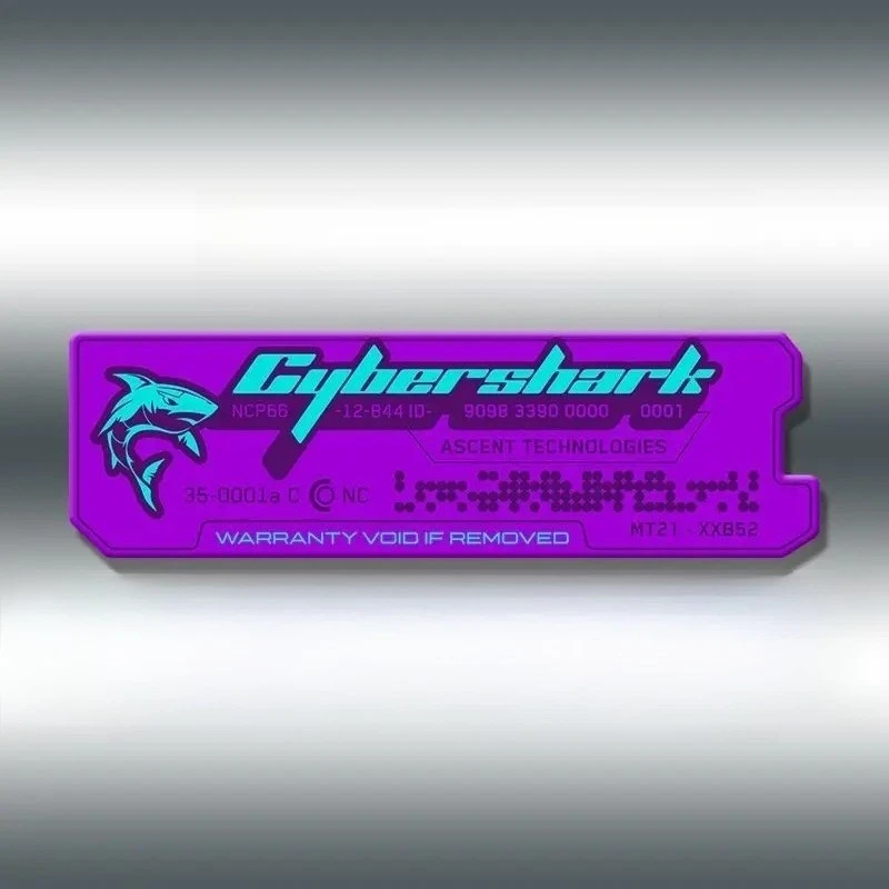 1 Stück Cyberpunk Tech Label Grafik-Aufkleber, Wasserfeste Langzeit-Sticker für Auto Laptop Ausrüstung Dekoration