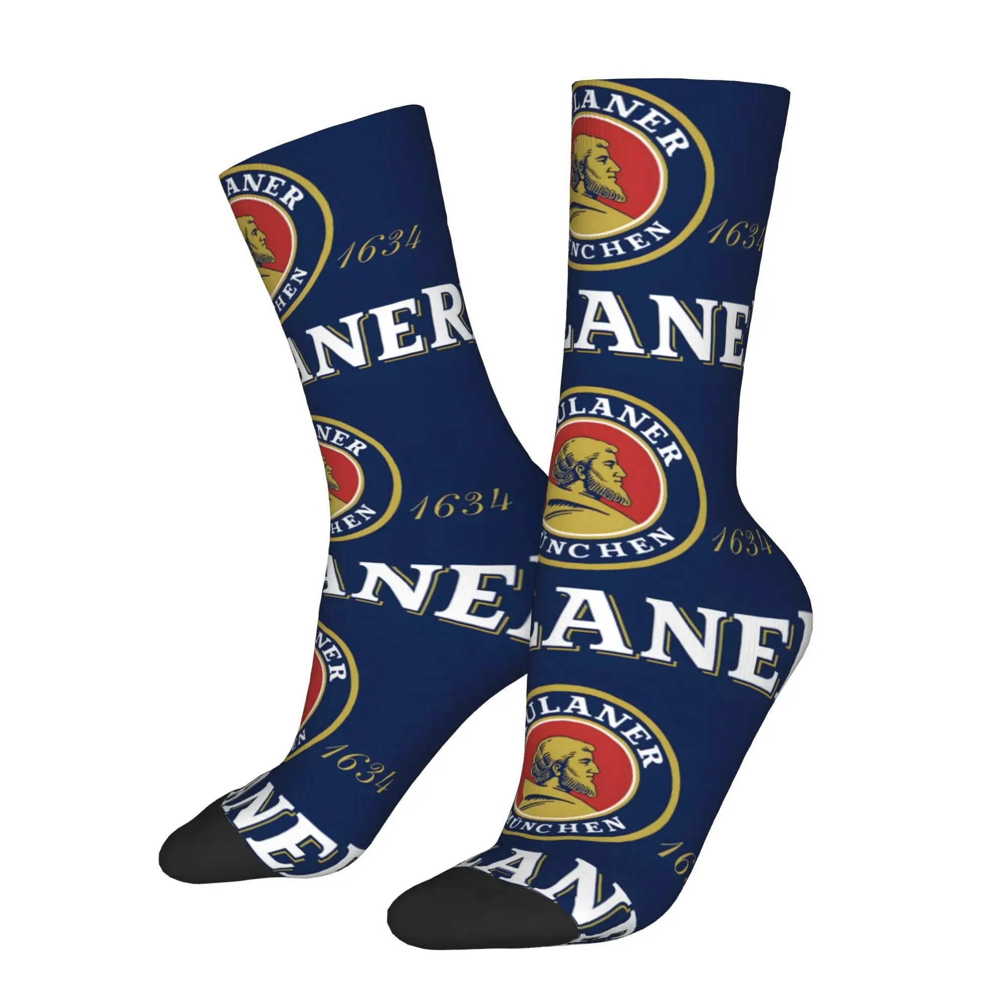 

Funny Sock for Men Beer Pattern Hip Hop Harajuku Happy Quality Pattern Printed Crew Sock Seamless Gift