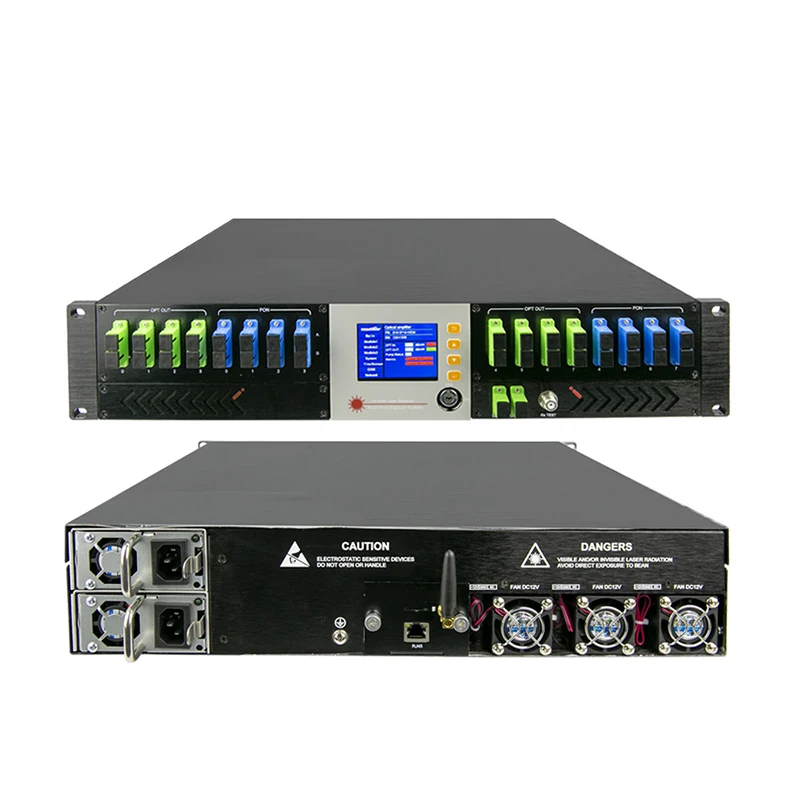 

Повышающие сигнали PON/XGSPON: 16-портовый, 22 дБм EDFA, оптоволоконный усилитель FTTH 1550 нм, стойка 2U, прямая продажа с фабрики