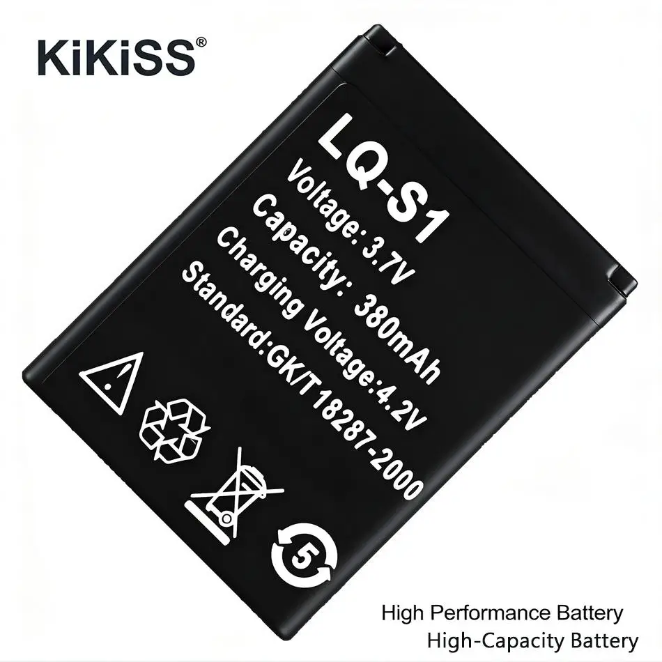 Fuente de alimentación confiable de 380mAh, batería de reloj de alta eficiencia apta para medidor QW09 DZ09 W8 A1 V8 X6 LQ-S1