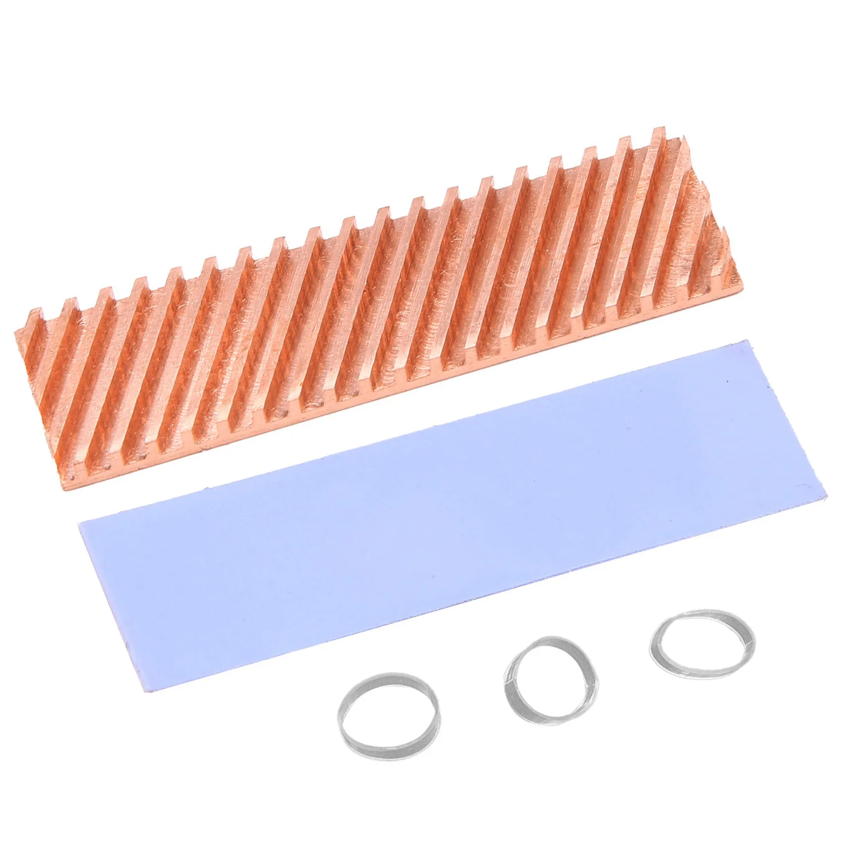 M.2 SSD NVMe Heat Sink M2 2280 Solid State Hard Disk Copper Heatsink Gasket with Thermal Silicone Pad PC Accessories