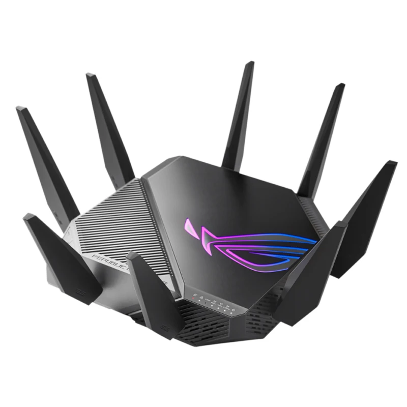 ASUS-enrutador de juegos GT-AXE11000 WiFi 6E ROG Rapture, tres bandas, 802.11AX, nueva banda de 6GHz, puerto WAN/LAN de 2,5G, Compatible con PS5,