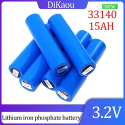 3.2V 15Ah 33140 Lifepo4 Battery 5C High Power Discharge Suitable for Diy 12v 24v 36v 48v Electric Motorcycle Tricycle Bicycle