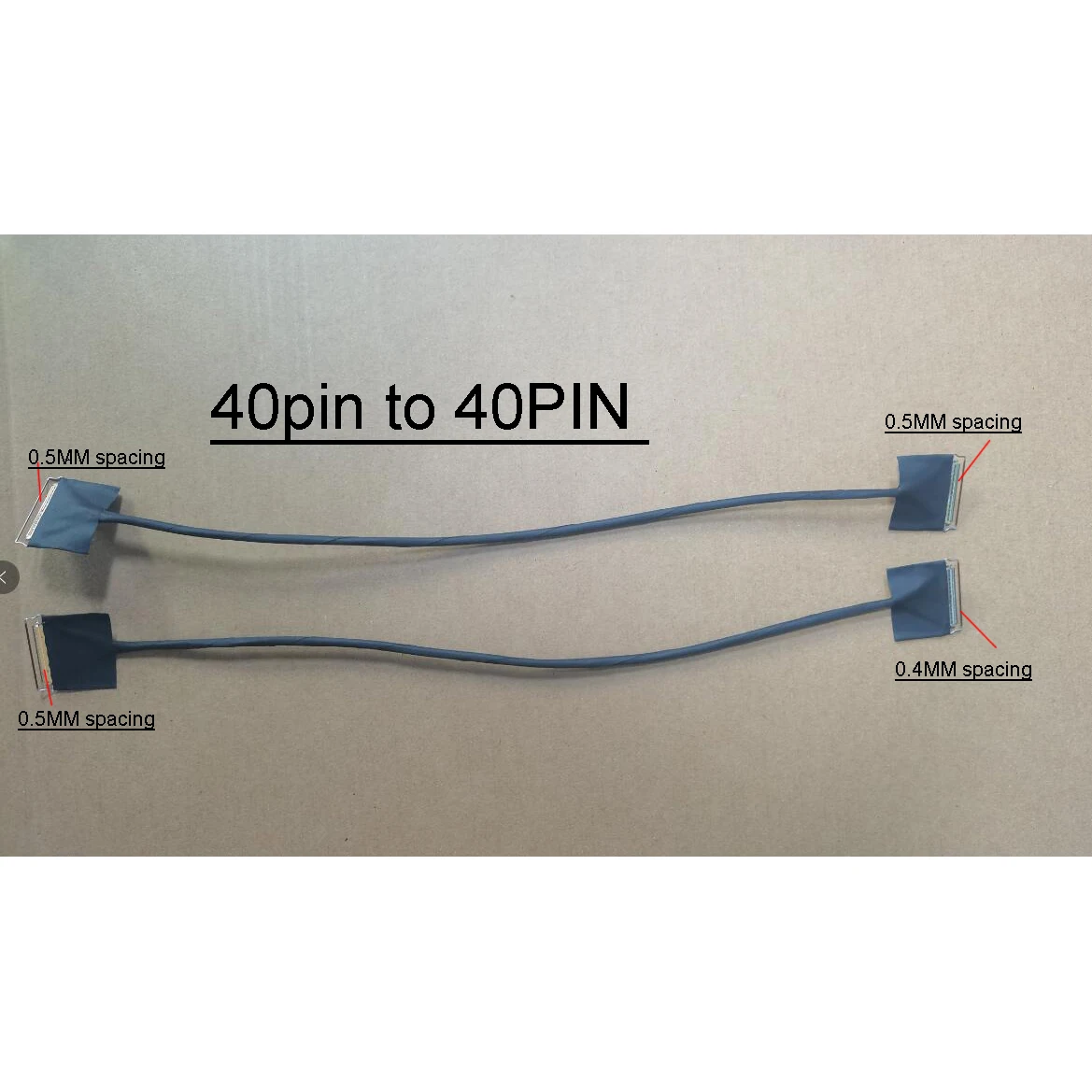 Câble pour écran LCD NicarEDP 40-40P, 40 broches à 30 broches, 4K, 1080P, 2k, 4 voies pour carte de lecteur Type-C ou DP vers EDP