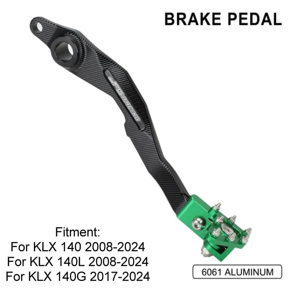 Motorrad Bremspedal Hebel Für KAWASAKI KLX140 KLX140L 2008-2024 KLX140G 2017-2024 Schmieden Aluminium Motorräder Teile