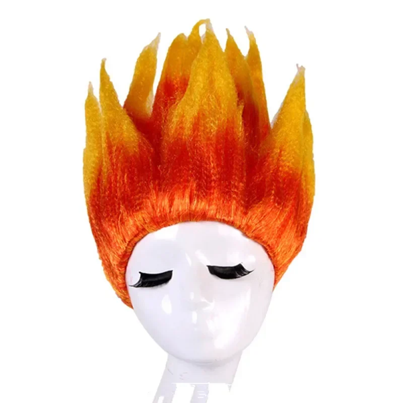 Halloween Party Crazy City Game Clothe for Children Girls Ember Fire Cosplay Princess Dress Boy Water Character Role Costume Wig