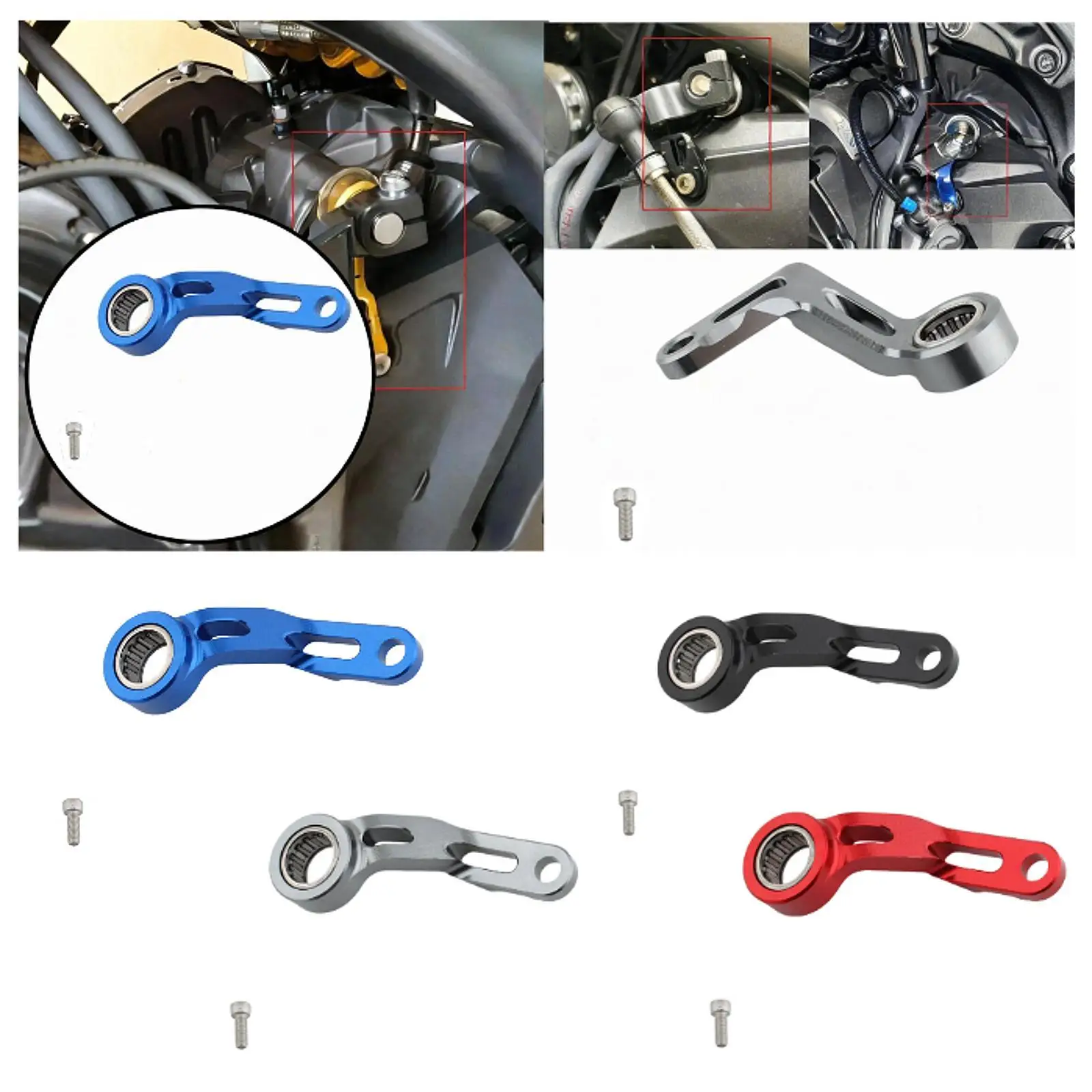 Shifting Gear Stabilizer Bracket Aluminum Alloy Shifter Holder for Yamaha MT09 FJ09 FZ09 XSR9 - view 2