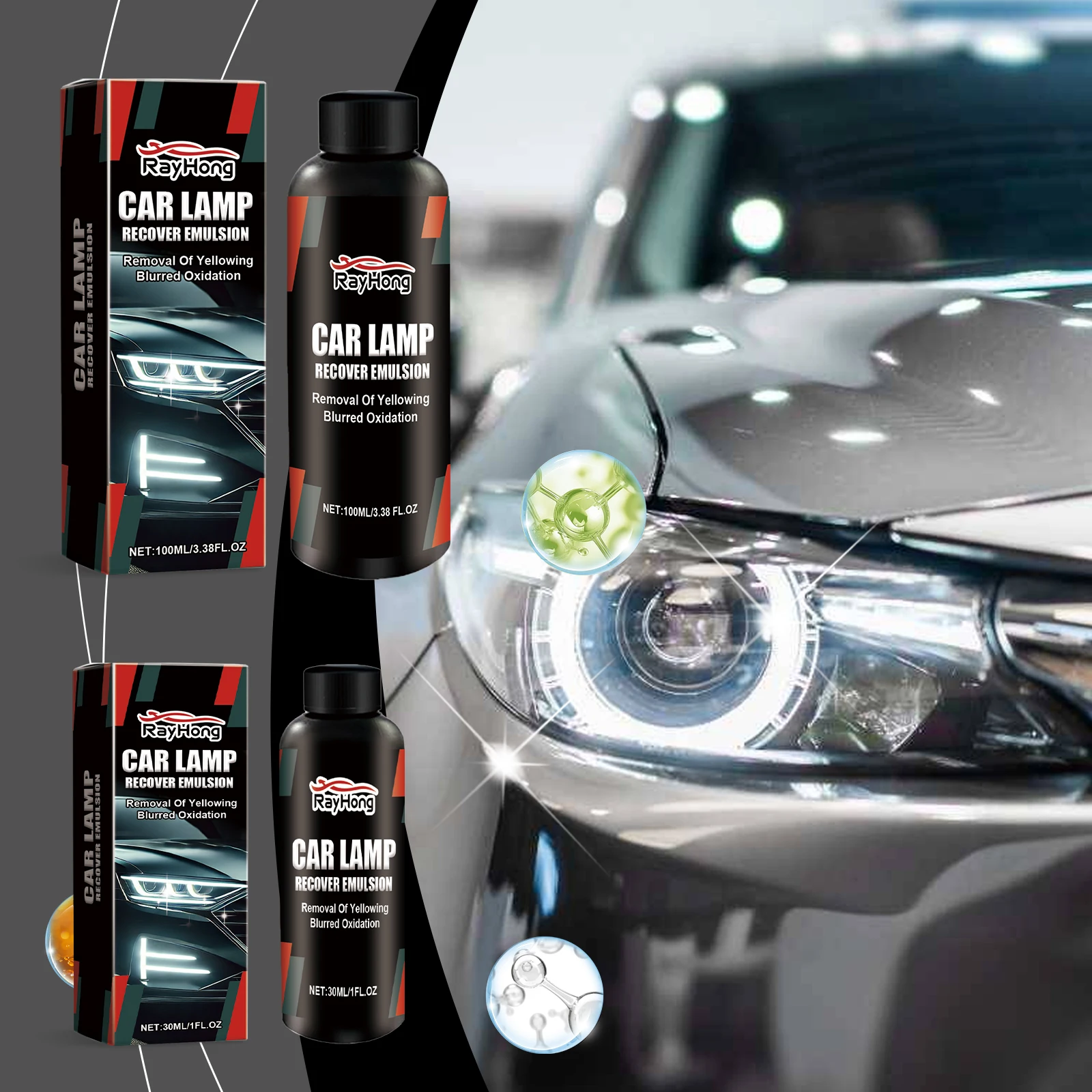 Car Headlight Restoration Polishing Kits Headlamp Repair Kits Car Light Polisher Cleaning Paste Cars Paint Refurbish Agent