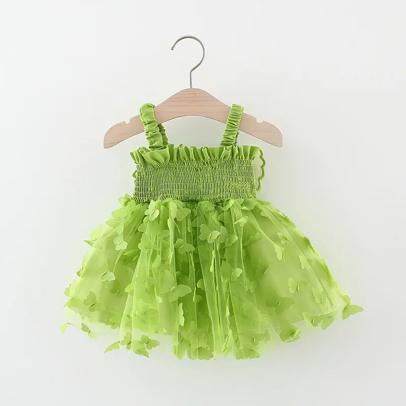 Heart-shaped Summer Baby Girl's Dress Plaid Cotton Dot Bow Daily Knee Length Short Sleeve Square Neck Dress