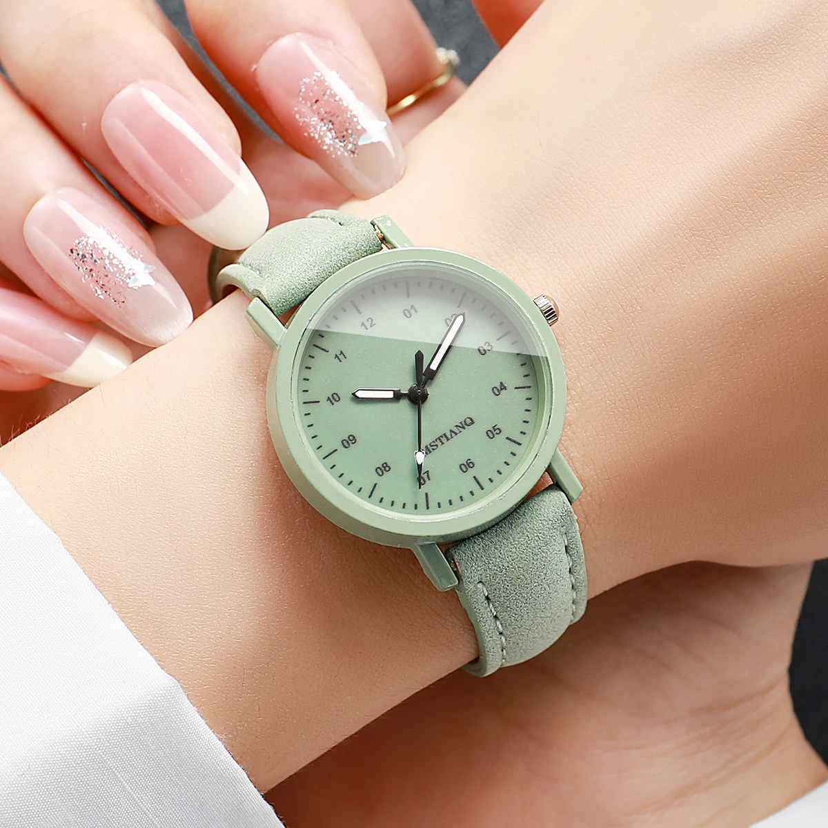 Elegant Women Quartz Watch Fashion Arabic Dial Ladies Wristwatches Reloj Mujer Girls Clock Gift (Without Box)