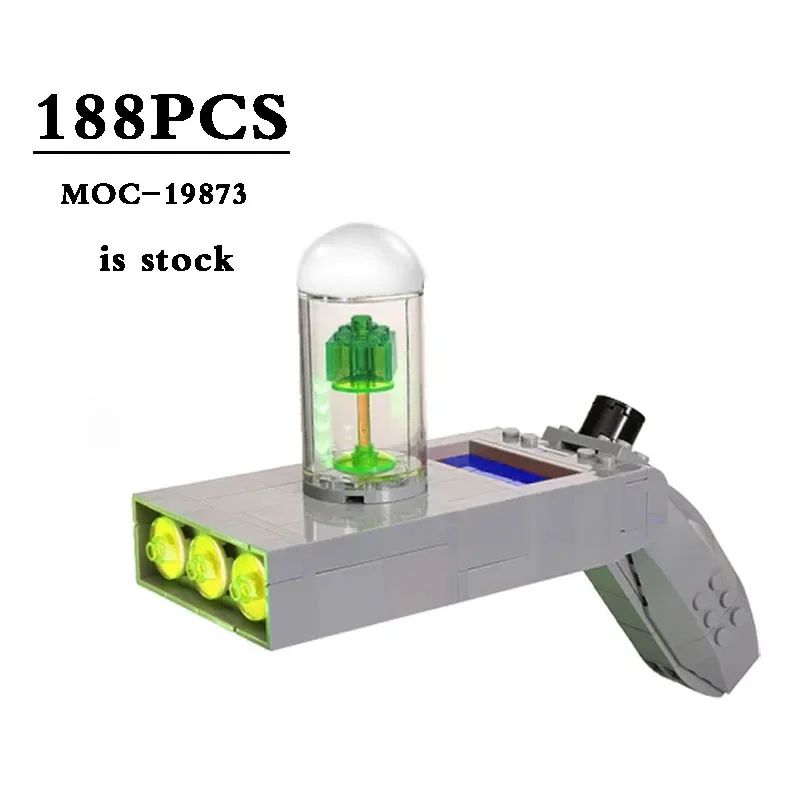 

MOC-19873 Magic Gun Portal Gun Модель детского строительного блока, игрушки 188 шт., обучающий подарок на день рождения для взрослых и детей, рождественские игрушки, подарки